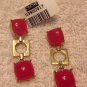 Cache Bracelet New Adjustable Pink Rose "Quartz" Gold Metal 1 1/4" Wide $48 NWT