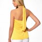Cache Ruched Lined Halter Top New Embellished Stretch Size XS/S/M $98 NWT
