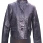 Cache Croc Leather Lined Jacket Coat Top New SM 2/4/6 XS/S $348 NWT Textured
