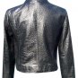 Cache Croc Leather Lined Jacket Coat Top New SM 2/4/6 XS/S $348 NWT Textured