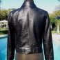 Cache Croc Leather Lined Jacket Coat Top New SM 2/4/6 XS/S $348 NWT Textured