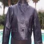 Cache Croc Leather Lined Jacket Coat Top New SM 2/4/6 XS/S $348 NWT Textured