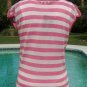 Cache Plunging V Neck Metallic Knit Tunic Top New Size S/M/L Stretch $88 NWT