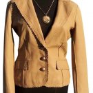 Cache Lamb Leather Jacket Top New 4/6 Size S Western Flair Camel Color $298 NWT Cache Lamb Leather Jacket Top New 4/6 Size S Western Flair Camel Color $298 NWT