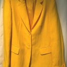 DANA BUCHMAN Vintage Yellow Linen Lined Jacket Size 4 $325 DANA BUCHMAN Vintage Yellow Linen Lined Jacket Size 4 $325