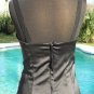 Cache Mesh Satin Bustier Top New XS/S Rhinestone Kissed Lace Peek A Boo $128 NWT