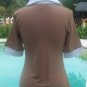 Cache Lace Up Front Ruched Bust Stretch Top New XS/S Rayon Spandex $88 NWT