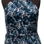 Cache Metal Chain Strap Ruched Chiffon Dress Lined Self Belt 0/2/4/6 $238 NWT