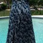 Cache Metal Chain Strap Ruched Chiffon Dress Lined Self Belt 0/2/4/6 $238 NWT