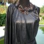 Cache Chain 1 Shoulder Dress New Lined Dolman Sleeve Event Ruched Sz XS 0/2 $188