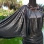 Cache Chain 1 Shoulder Dress New Lined Dolman Sleeve Event Ruched Sz XS 0/2 $188