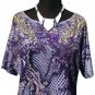 Cache STRETCH Tee Top Size M/L Scroll Snake Animal New Banded Bottom NWT