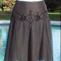 Cache Luxe Mesh Layer Bead Embellished Skirt New S/M/L Event Office $158 NWT