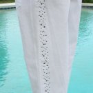 Cache Denim Rhinestone Embellished Jean Pant New Crop Stretch 0/2/4 XS/S $98 NWT Cache Denim Rhinestone Embellished Jean Pant New Crop Stretch 0/2/4 XS/S $98 NWT