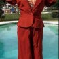 Cache 100% Raw Silk Lined Top Jacket New Sz 0/2/4/6/8/10 Rust Color $148 NWT