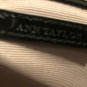 ANN TAYLOR BLACK CROC EMBOSSED LEATHER COMPARTMENTS SHOULDER BAG + WALLET LOT 2