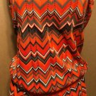 Cache Chevron Peek A Boo Knit Stretch Strapless Tunic Drawstring Waist Top Sz M Cache Chevron Peek A Boo Knit Stretch Strapless Tunic Drawstring Waist Top Sz M