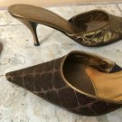Donald Pliner Couture COLOR CHANGING IRIDESCENT Ruby Gold Shoe Sz 8 Slide $250 Donald Pliner Couture COLOR CHANGING IRIDESCENT Ruby Gold Shoe Sz 8 Slide $250