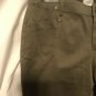 Cache Stretch Crop Pant Sz M/L 8/10/12 Stretch Olive Green Ankle Zipper