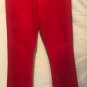 Cache Rhinestone Stud Embellished Red Jean Pant Sz 10 M/L Stretch $128