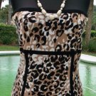 Cache Strapless Cami Tube Top New Size M/L/XL Stretch Animal Print $88 NWT Cache Strapless Cami Tube Top New Size M/L/XL Stretch Animal Print $88 NWT