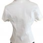 Cache White Denim Top Jacket Beads Sea Shells Embellished $138 NWT Front Button