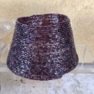 Illuminations Purple Beaded Jar Candle Holder Lamp Shade 3" x 5" New NWT Illuminations Purple Beaded Jar Candle Holder Lamp Shade 3" x 5" New NWT