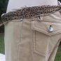 Cache Corduroy Silver Stud Animal Trim Inside Jean Pant New Flair $98 NWT