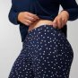 SOMA COOL NIGHTS PJ SET Long Sleeve MERRY DOT NAVY Size XS $84 NWT