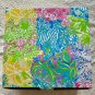 Lilly Pulitzer Gift Storage Box Multicolor 9.5" X 9.5" X 5" Lilly story on back