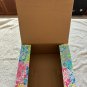 Lilly Pulitzer Gift Storage Box Multicolor 9.5" X 9.5" X 5" Lilly story on back