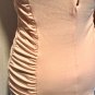 Cache Ruched Cut In Sleeve Back Zipper Lined Pink Top New Size S/M $118 NWT