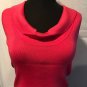 Cache Reversible Stretch Shawl Collar Top New Size S/M Silk Nylon Knit $88 NWT