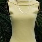 Cache Reversible Stretch Shawl Collar Top New Size S/M Silk Nylon Knit $88 NWT