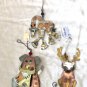Chico's Mixed Metal Cat Dog Ornaments gold copper silver Beading NWT Lot 3