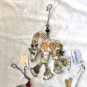 Chico's Mixed Metal Cat Dog Ornaments gold copper silver Beading NWT Lot 3