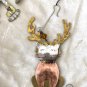 Chico's Mixed Metal Cat Dog Ornaments gold copper silver Beading NWT Lot 3