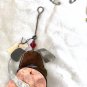 Chico's Mixed Metal Cat Dog Ornaments gold copper silver Beading NWT Lot 3