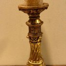 Large Gold Pillar Candle+ Holder Claw Foot Carved Polystone Victorian Style, 24" Large Gold Pillar Candle+ Holder Claw Foot Carved Polystone Victorian Style, 24"