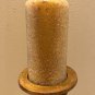 Large Gold Pillar Candle+ Holder Claw Foot Carved Polystone Victorian Style, 24"