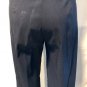 Cache $118 UN-ZIP 19" BACK LEG Split Pant Navy Blue Stretch 2" Self Belt Sz 4