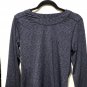 Cuddl Duds Long Sleeve Crew Warm Layers Thumbholes Flexfit Sz L NWT Blue Black