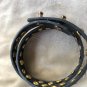 BKE from Buckle Gray Snake Texture Wrap Bracelet Leather Rhinestones Grommet 15"