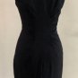 CACHE LBD Black 9" Front Zipper Ruched Lined Dress Sz S NWT New Stretch