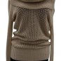 Cache Metallic Peek A Boo Knit Exaggerated Collar Top New Sweater $118 NWT