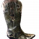 Donald Pliner Western Metallic Pitone Snake Leather Boot Shoe New $695 Sz 8.5 Donald Pliner Western Metallic Pitone Snake Leather Boot Shoe New $695 Sz 8.5