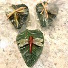ILLUMINATIONS Floating Purple Green Dragonfly Leaf Candle New NWT Textured ILLUMINATIONS Floating Purple Green Dragonfly Leaf Candle New NWT Textured