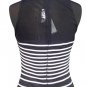 Cache Sheer Mesh OTTOMAN Event $158 Top New Size 6/8 S/M Black White NWT