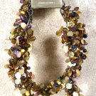 Pier 1 Gold Disc Drapery PepperBerry Beaded Tie Hold Back 24” Set of 2 New NWT