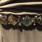 Cache Event Lined Dress Stretch 1 Shoulder Gemstone Ruched Grey Ombre Size 12 L